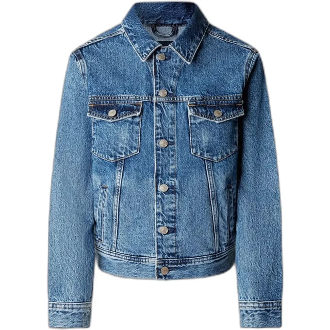 Pepe Jeans Crescent Trucker Spijkerjas Blauw M Vrouw