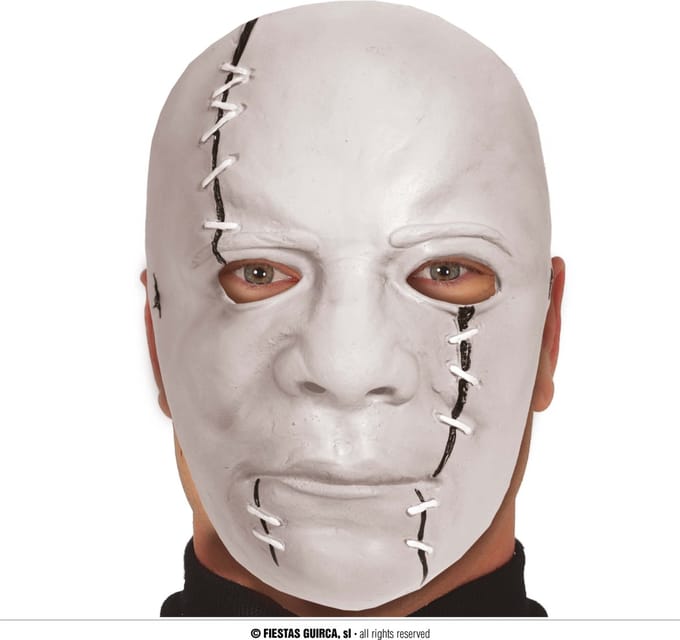 Halloween Latex Halfmasker Killer with Scars