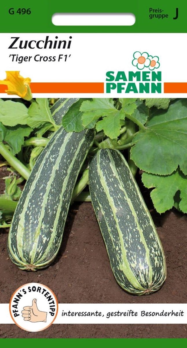 Courgette, Tiger Cross F1 - Groentezaden Courgettezaden