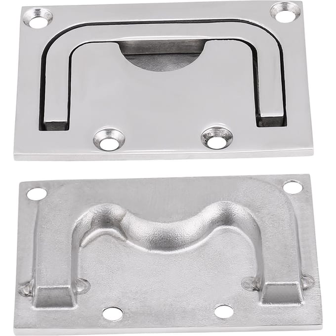 Boot Flush Hatch Locker Cabinet Lift Pull Handle Roestvrij staal voor Marine Yacht white