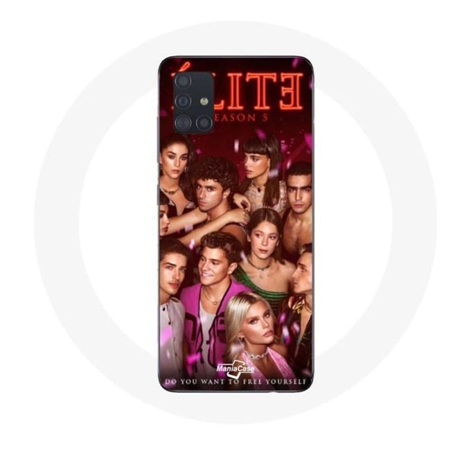 Coque pour Samsung Galaxy A51 Elite série saison 5 equipages les couples d'acteurs