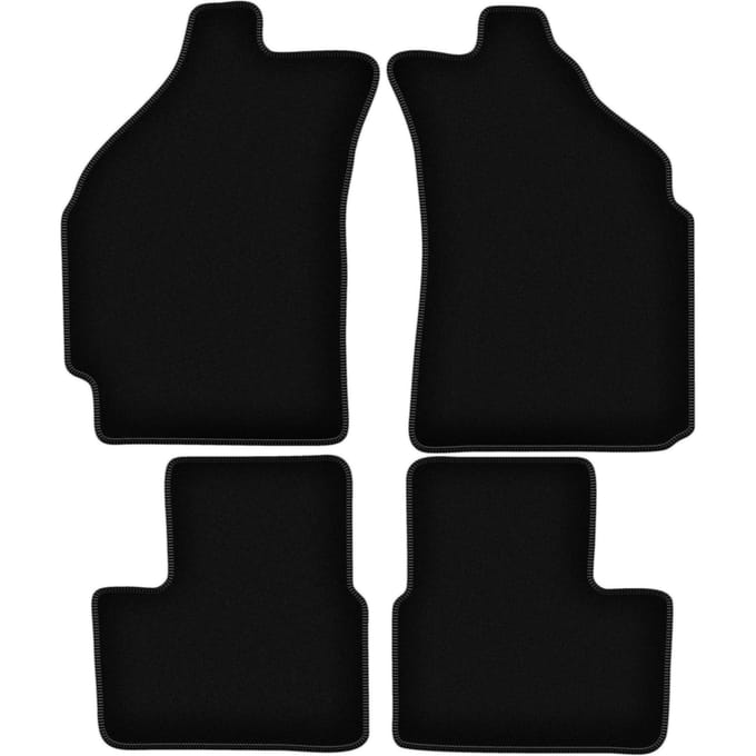 BASIC zwarte velours matten voor: Chevrolet Matiz hatchback (2004-2009)