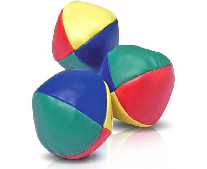 Balles de jonglage - AUCUNEARY - Lot de 3 - Souples - Multicolores - Pour débutants