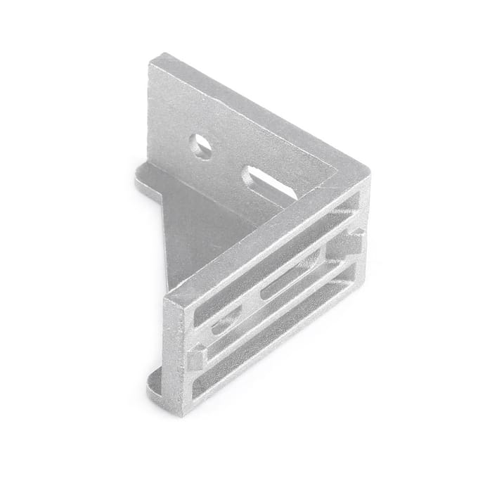 5 pièces Équerre d'angle en alliage d'aluminium en forme de L Équerre à angle droit Fixation 58x58mm gray
