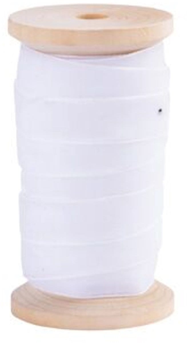 ARTYFETES - Wit fluwelen lint 13 mm x 5 m voor feestdecoratie