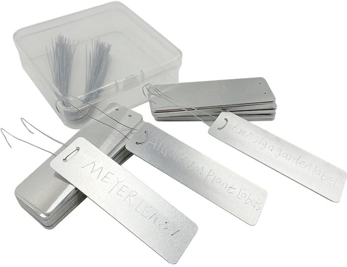 Aluminium etiketten voor planten - 100 stuks