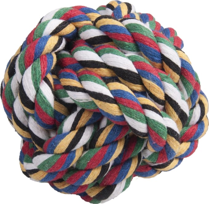 Hondenspeelgoed Taylor Knoopbal - Blauw - 8.5 cm