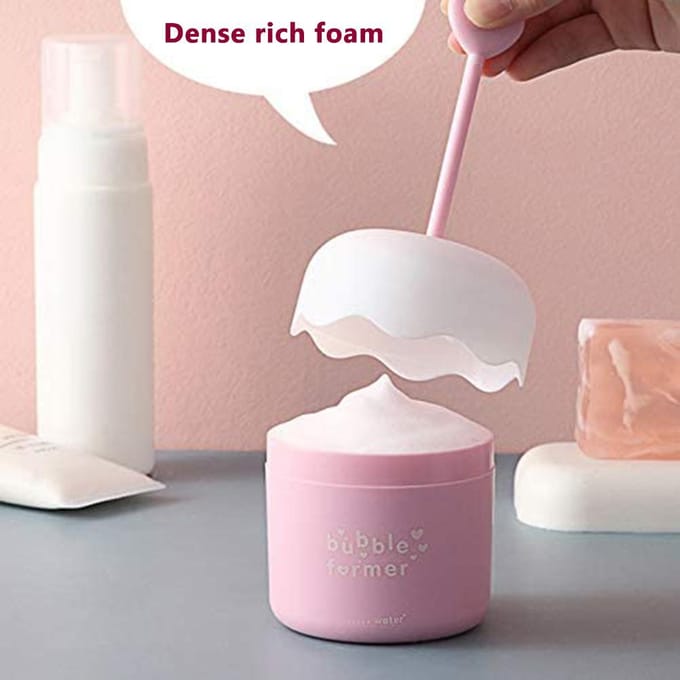 Schuim Zeepbel Maker Reiniger Schuimer Beker Gezichtsreiniger Schuim Maker Beker Leuke Huidverzorgingstools roze