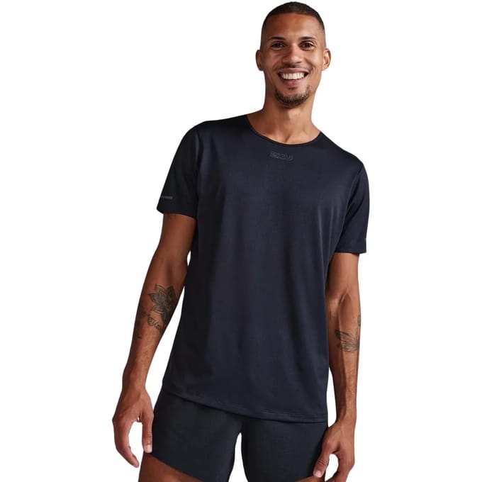 2xu Light Speed Tech T-shirt Met Korte Mouwen Grijs M Man