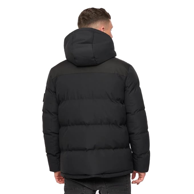 Crosshatch Heren Menray Jas (Zwart)