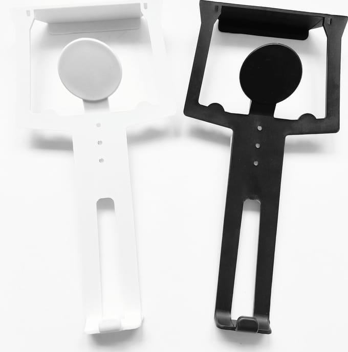 Papillon Deurhanger - 2 stuks Handdoekhouder - Man & Man - Zwart-Wit