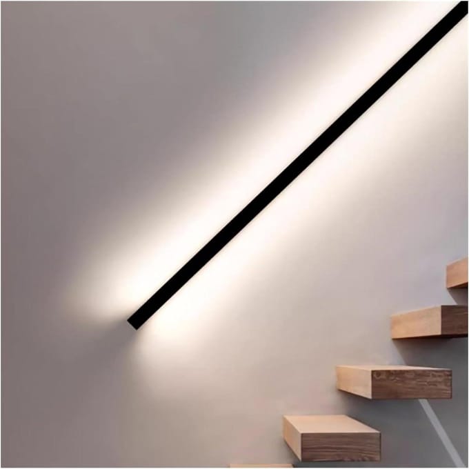 LED Wandlamp - Trapverlichting - Veilige Verlichting - Instelbare Lengte - 60-150 cm - Wit
