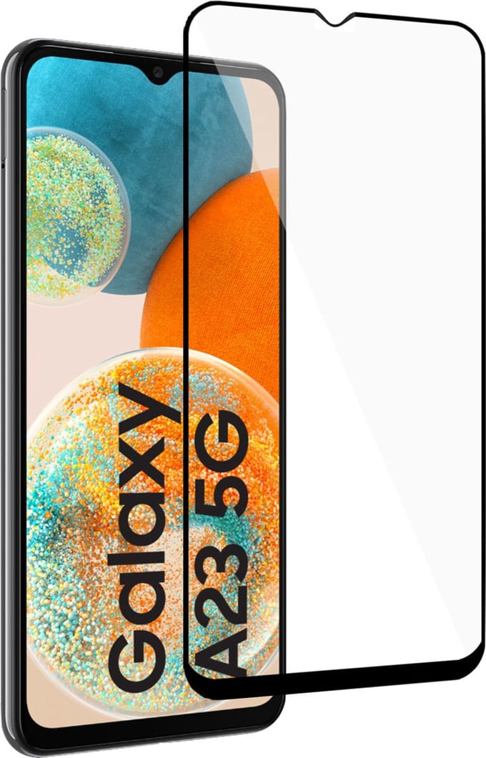 Screenprotector geschikt voor Samsung A23 4G / 5G – Screenprotector geschikt voor Samsung A23 4G / 5G Full Screen Protector Tempered Glass