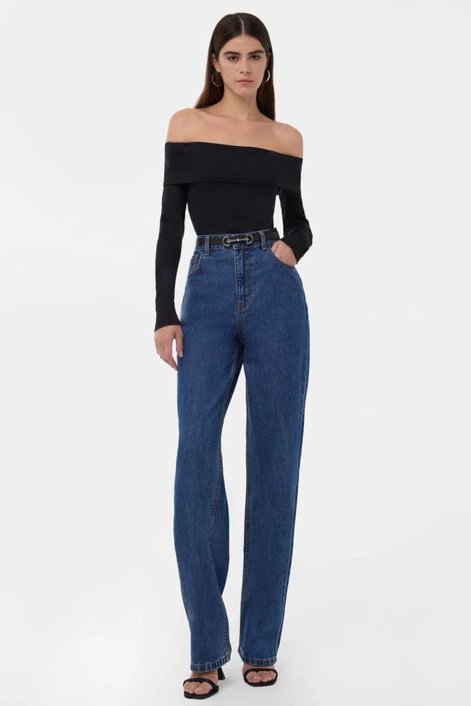Off-Shoulder Madonna Kraagtop