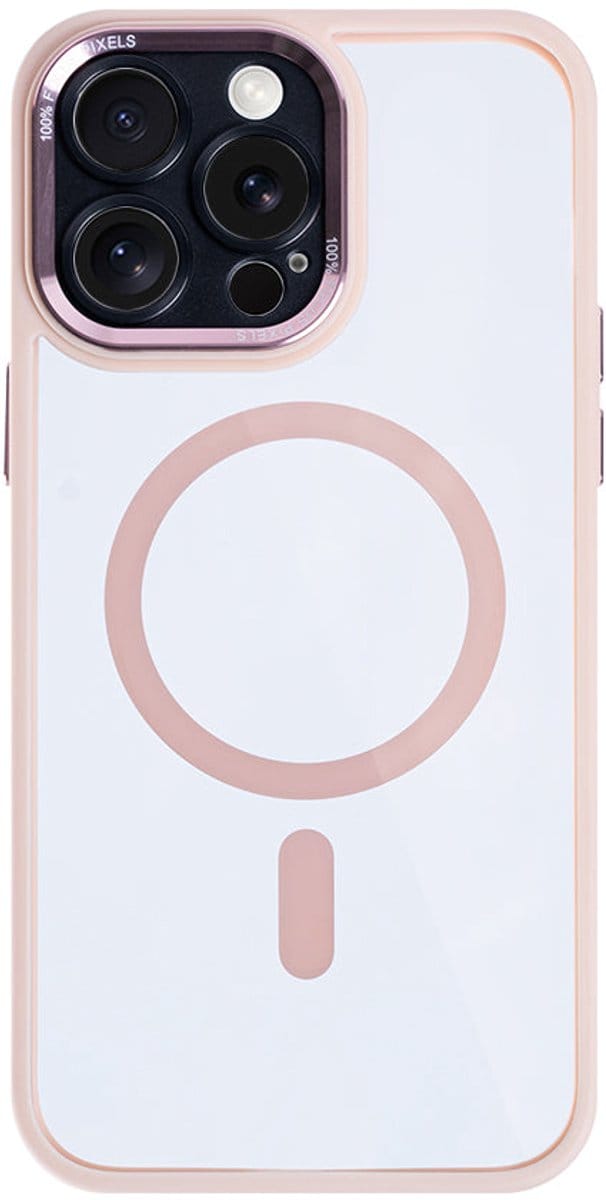 Rixus Classic 04 Case With MagSafe For iPhone 12 Pro Pink