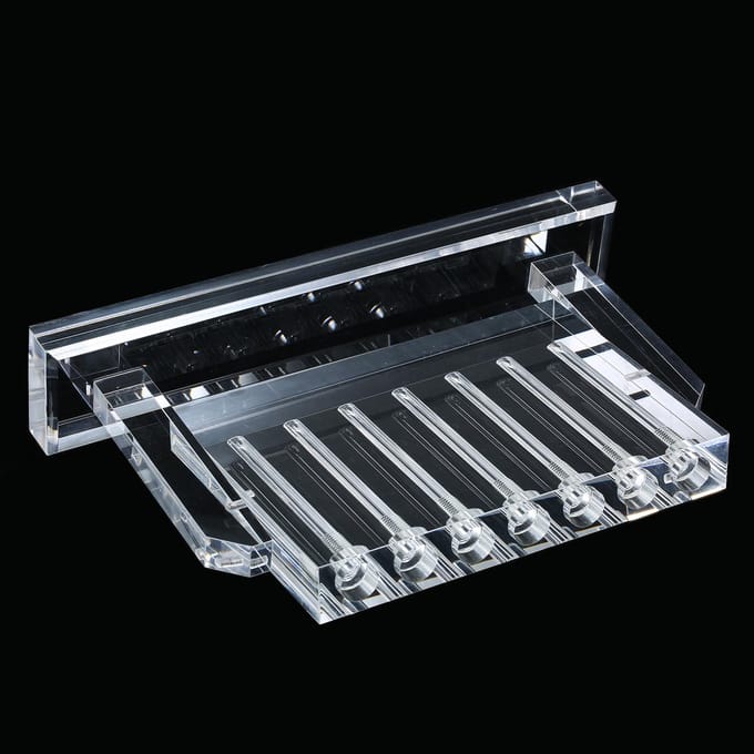 7 Buizen Automobiel Oliekwaliteit Comparator Transmissieolie Viscositeitstester Comparator Transparant 7 Tubes transparant