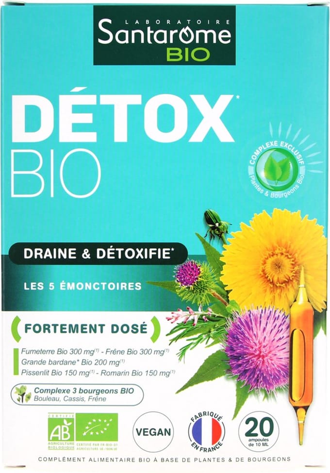 Santarome Organic Detox 20 Ampullen