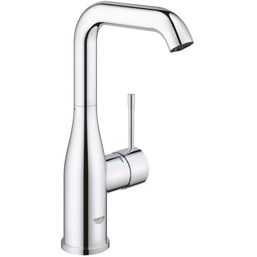 GROHE Essence Wastafelkraan - Waterbesparend - Hoge uitloop - 360° draaibereik - Zonder waste - Chroom