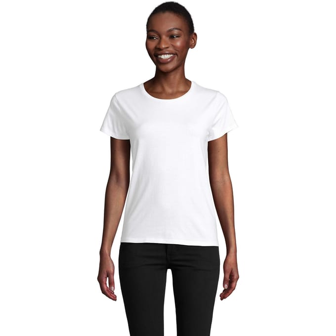 SOLS Dames/Dames Pioneer T-Shirt (Wit)