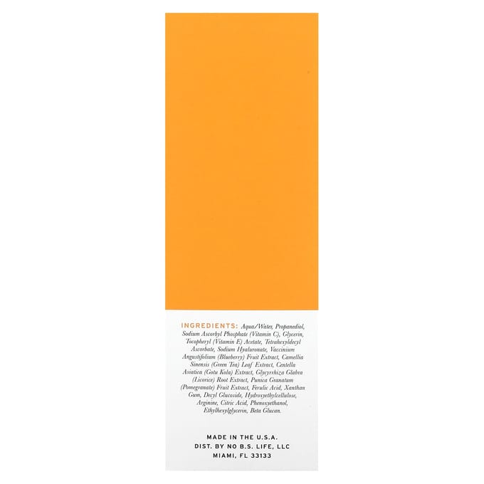 No BS Skincare, Vitamin C + E Serum, 1 fl oz (30 ml) white