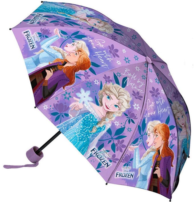 Disney Frozen Paraplu, Go with your Heart - Ø 90 x 24/55 cm - Polyester