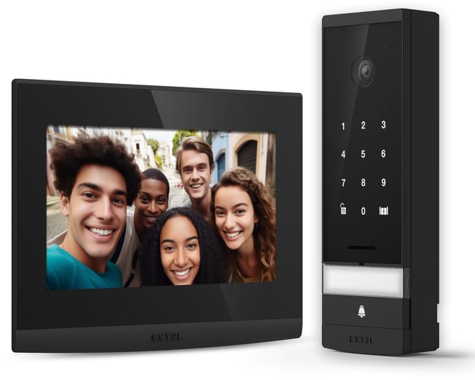 Extel Open 3K Wifi intercom met camera - bedraad - met keypad