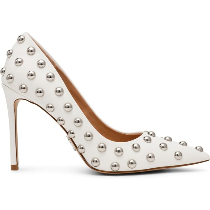 Steve Madden Thrive-s Pumps Wht W/stud Taglia: 37 | Tacchi Alti Outlet | Donna