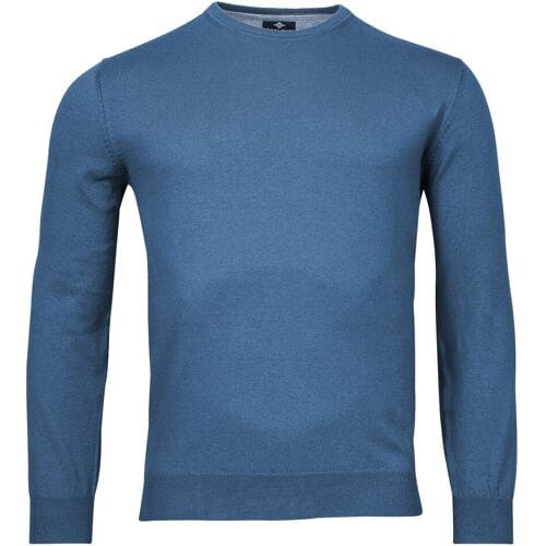 Baileys Trui Uni Crew Neck Single Knit Pima Cotton Denim Blue / male