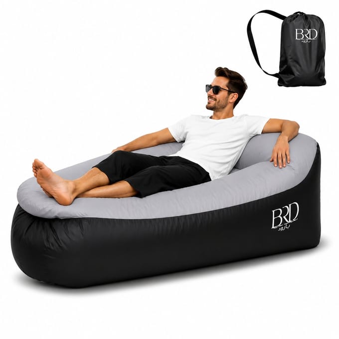 BRD® Opblaasbare Sofa Grijs - Relaxstoel Outdoor - Camping Loungestoel