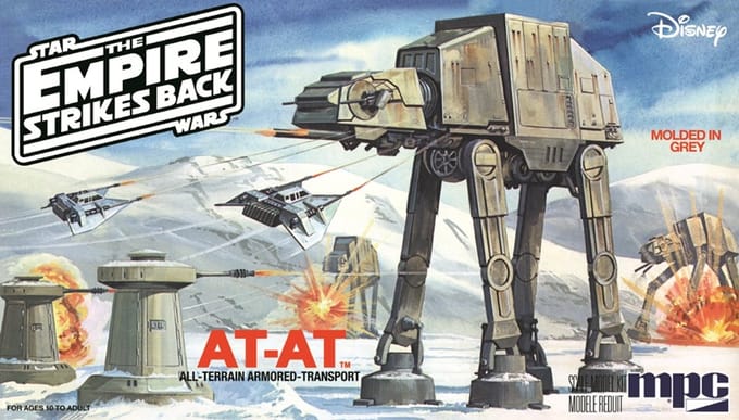 AMT Modelbouwpakket Ruimtevaart - MPC 0950 Star Wars - The Empire Strikes Back AT-AT Plastic - 1:100 - Modelbouw