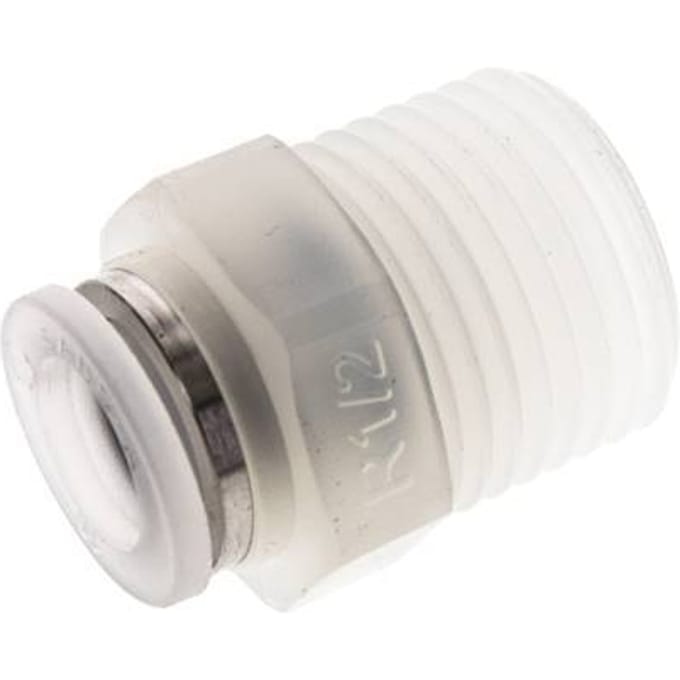 10mm x R1/2'' PA Insteekfitting Buitendraad EPDM/PTFE