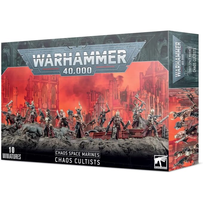 Beeldje Games Workshop Warhammer 40k - Space Marine du Chaos Cultistes