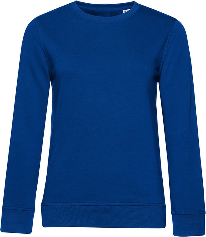 B&C Dames/dames Organic Sweatshirt (Koningsblauw)