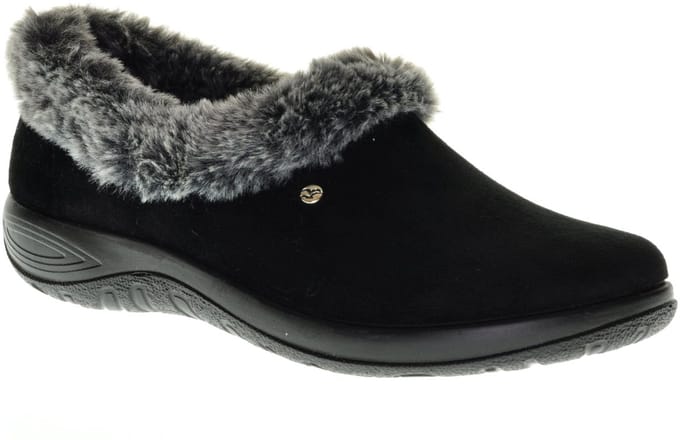 Zwart Gesloten Pantoffel Winter maat 41