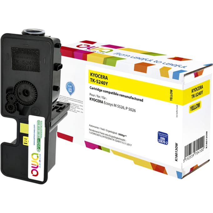 Toner OWA alternatief tbv Kyocera TK-5240Y geel