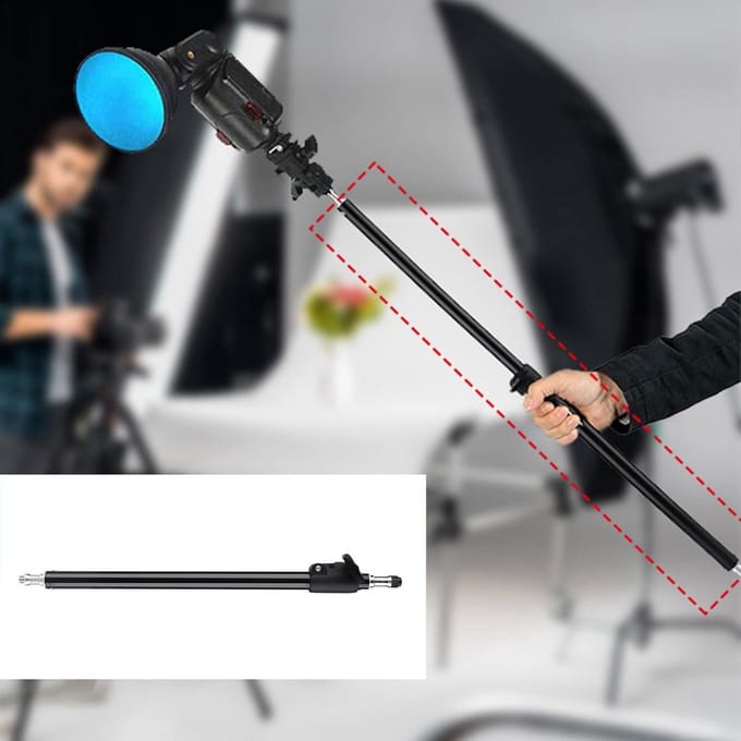 Verstelbare Verlengstang voor Studio Verlichting en Microfoonarmen 45-74 cm