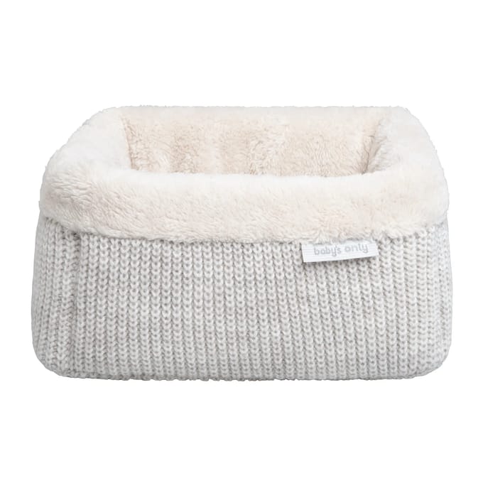 Baby's Only Gebreide commodemandje - Opbergmandje - Commode organizer - Babykamer accessoires Hope - Ecru