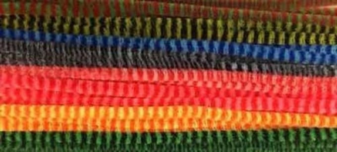 Chenille Set (Strips), Mix Colors, 6mm x 30cm