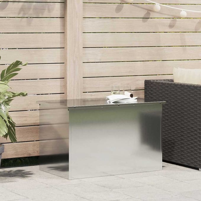 vidaXL Tuinkussenopbergdoos Gegalvaniseerd staal 80 x 50,5 x 50 cm