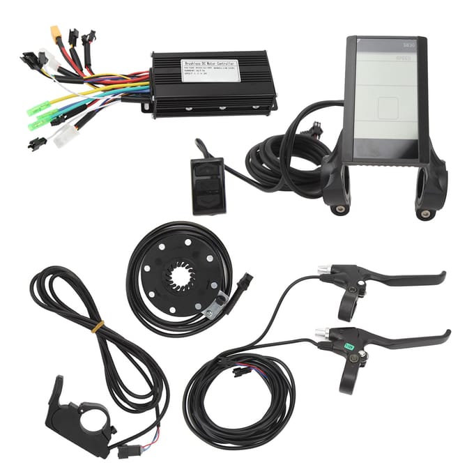 26A DC 24V 36V 48V Controller met S830 Paneel Duimgas Krachtsensor Krachtremhendel gray