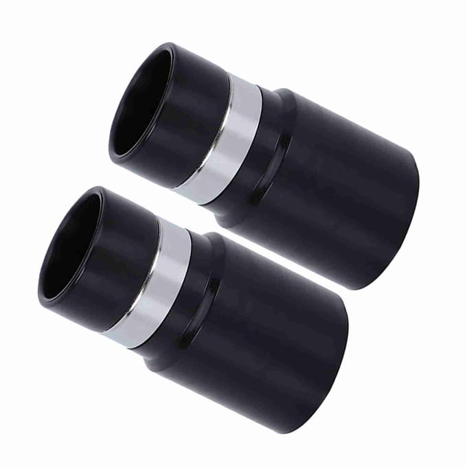 2 STUKS Stofzuigeraccessoires Slangconnector Wandkoppeling met Binnendiameter 32 mm Slang gray