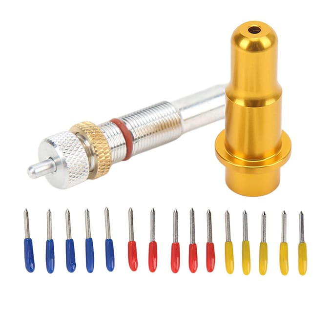 Snijplotter Meshouder Kit 3 Types Verschillende Messen Scherp Snijden Veilige Verpakking Wolfraam beige