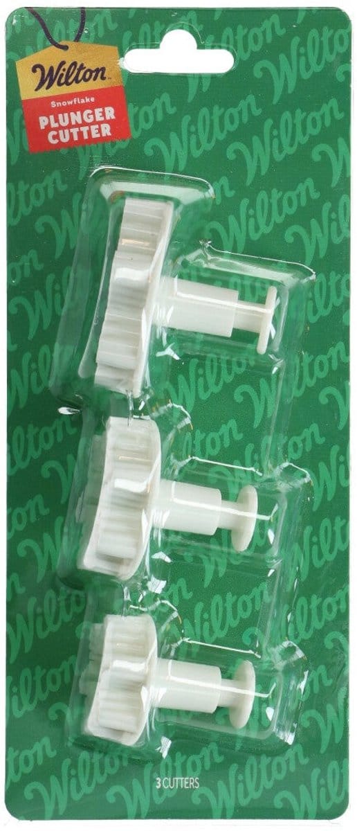 Wilton Plunger Uitsteker Sneeuwvlok set/3