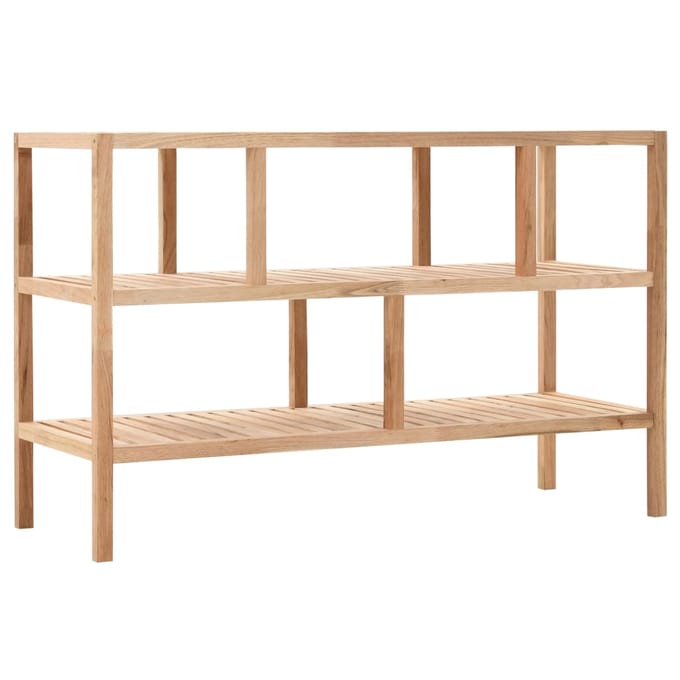 vidaXL - Badkamerrek - 100x40x65 - cm - massief - walnotenhout