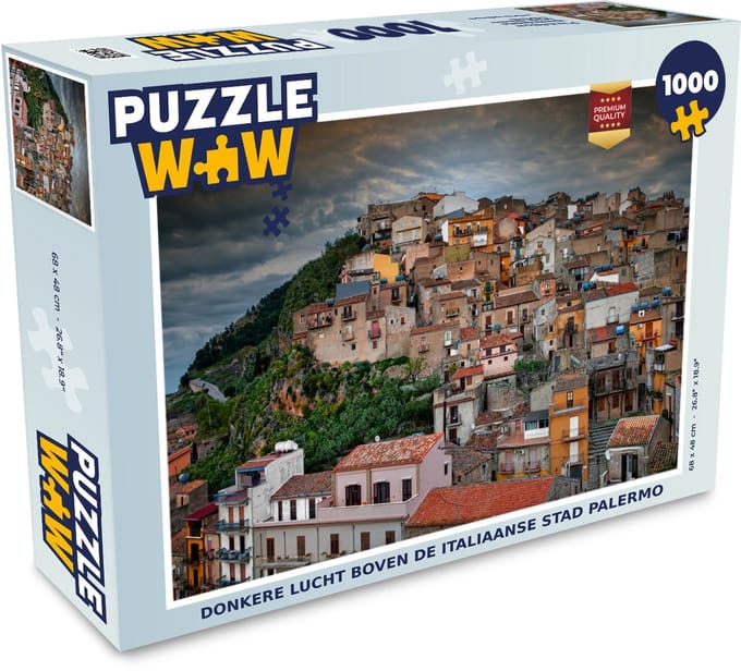 Puzzel Storm - Palermo - Italië - Legpuzzel - Puzzel 1000 stukjes volwassenen
