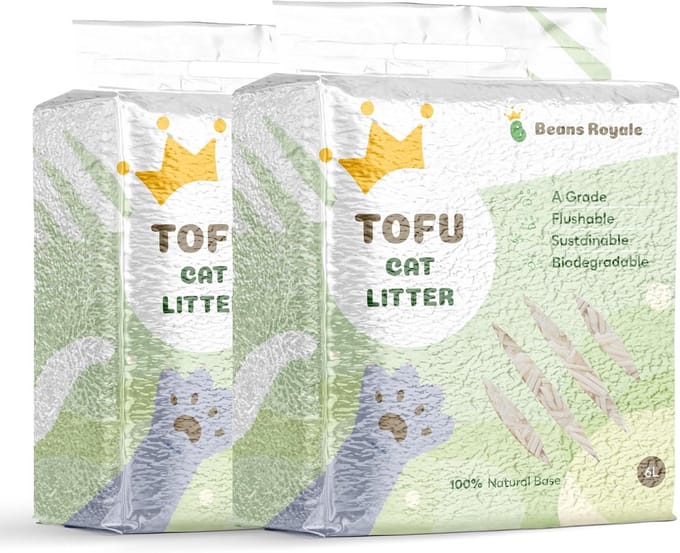 Kattenbakvulling Tofu Klontvormend Stofvrij Geurabsorberend Lichtgewicht
