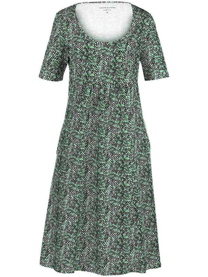 Jerseyjurk Selma Van Green Cotton wit