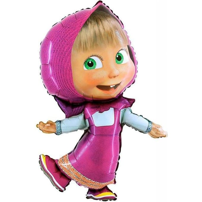 Masha en de Beer Glimlach folieballon 104 cm