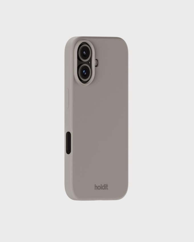 Holdit Silicone Case geschikt voor Apple iPhone 16 - Taupe