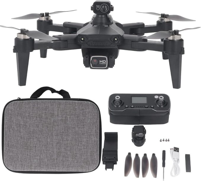 Thuys – Drones Met Camera voor Volwassenen – Drones – Dr Met Camera – 28cm x 24cm x 8cm – Zwart